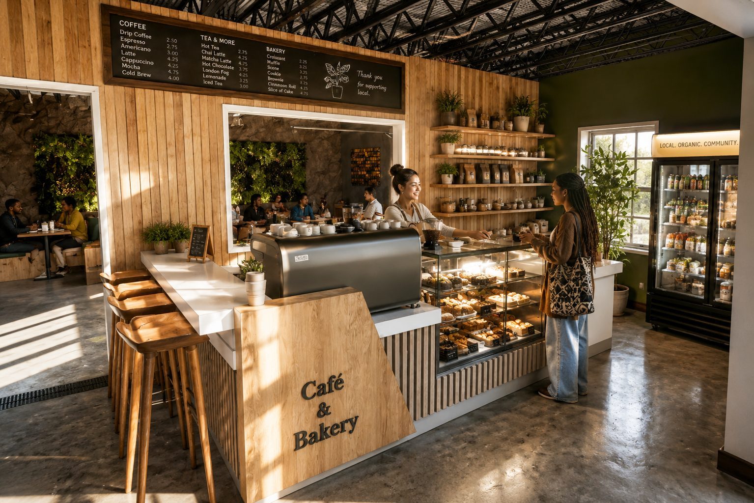 Caf&eacute; and Bakery Counter