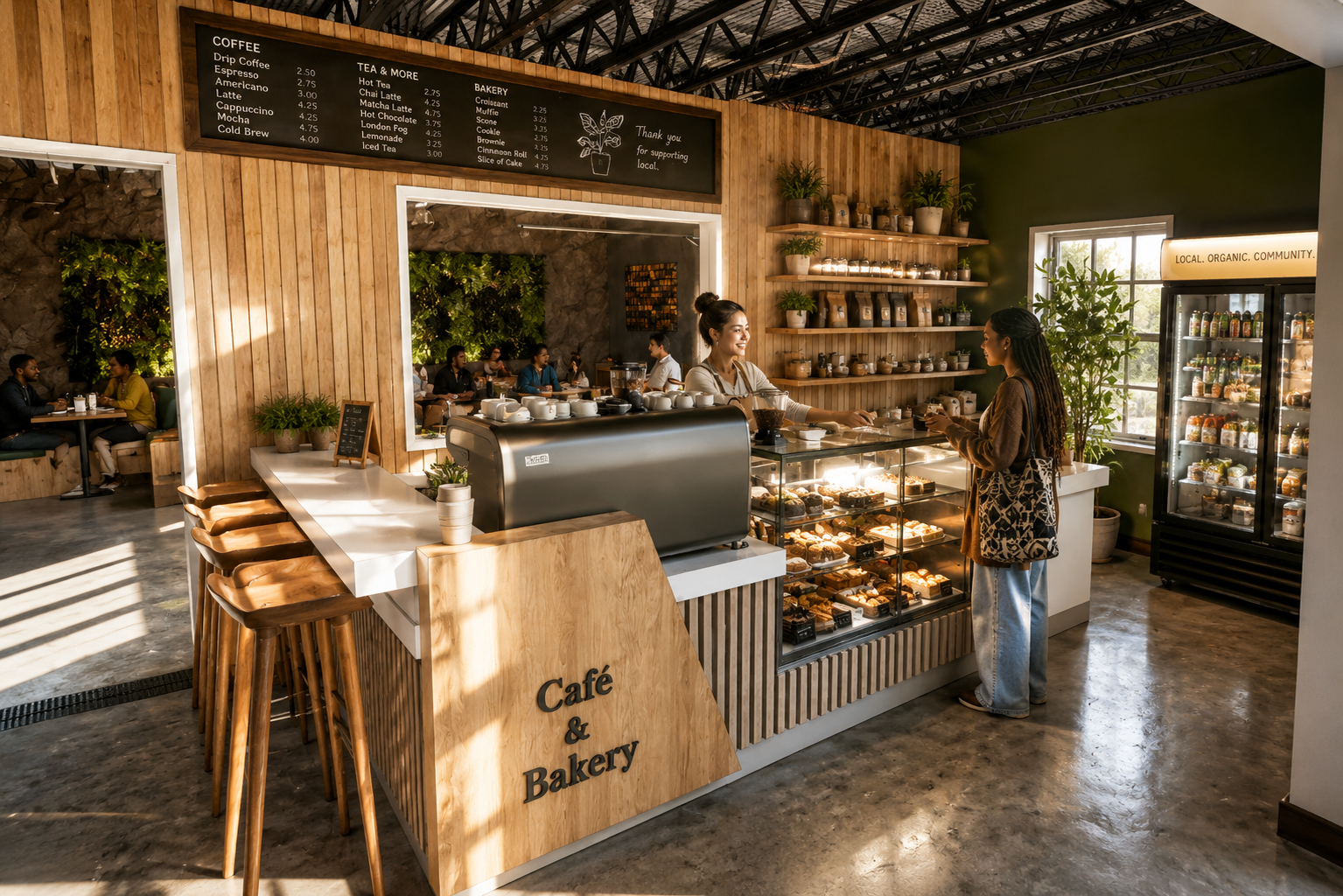 Caf&eacute; and Bakery Counter