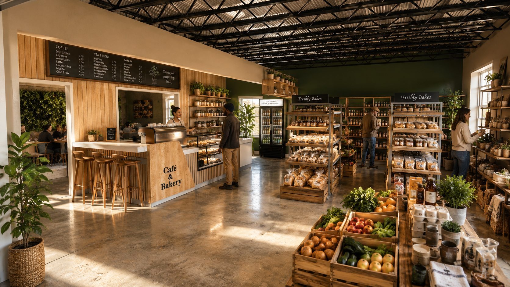 Farm Stop and Caf&eacute; Interior