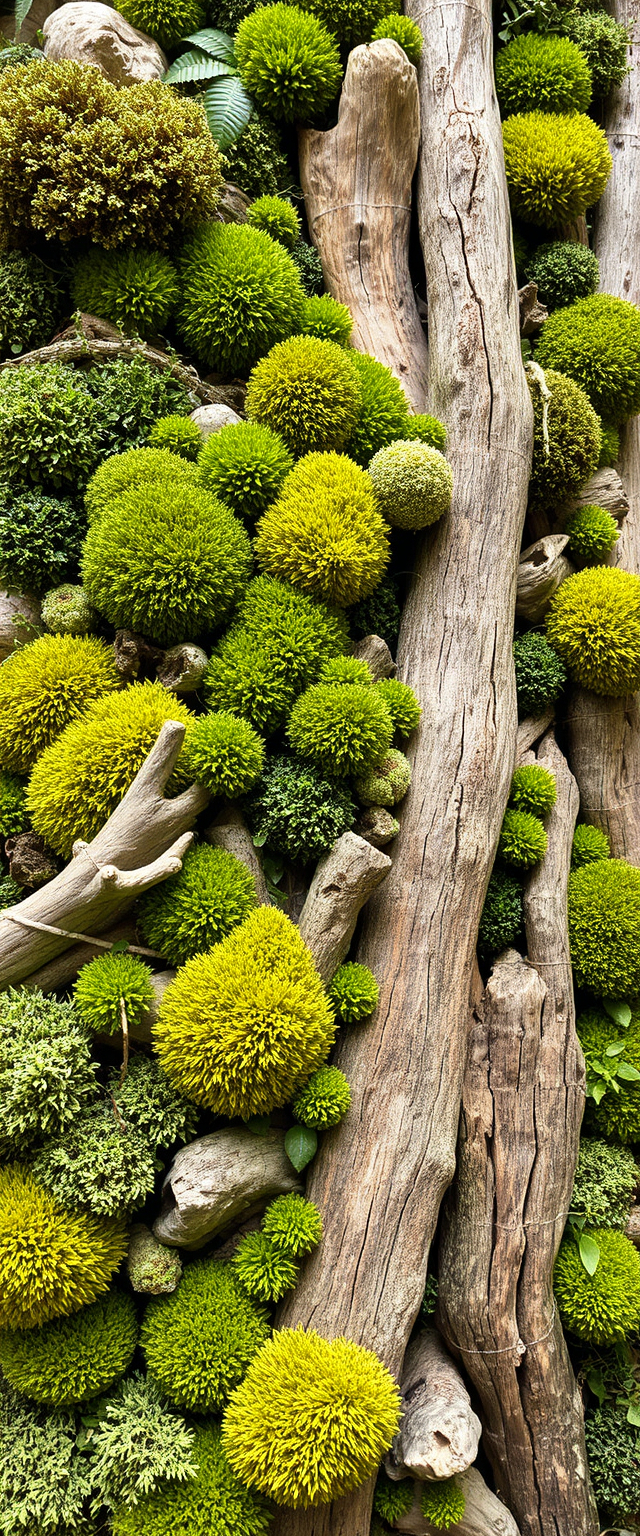 Organic moss reference — the natural world this installation draws from