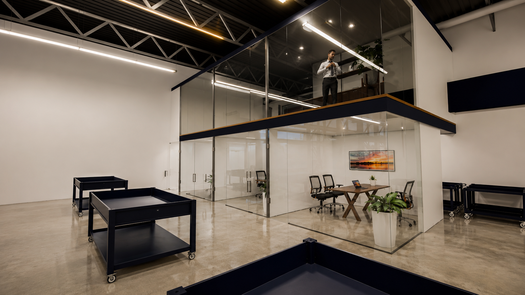 Take Out Depot — Glass Partition Meeting Room